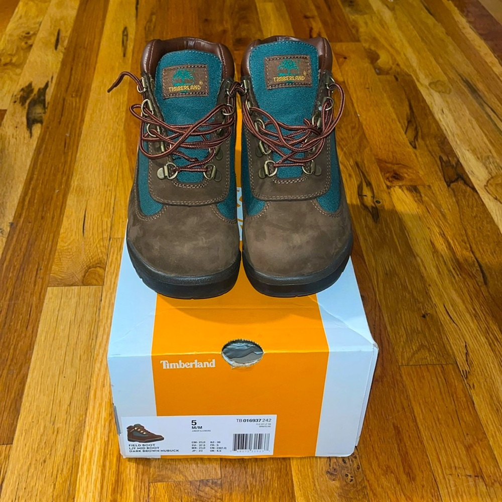Timberland Field Boots “Beef & Broccoli” GS sz5